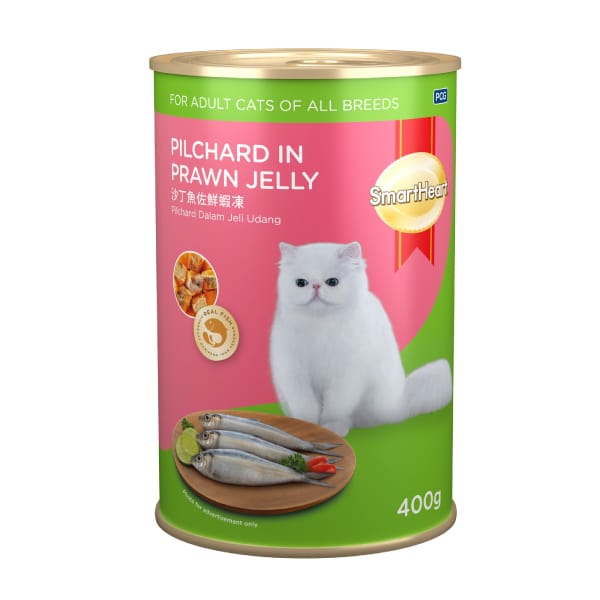 SmartHeart Cat Canned Food Pilchard In Prawn Jelly 400gm