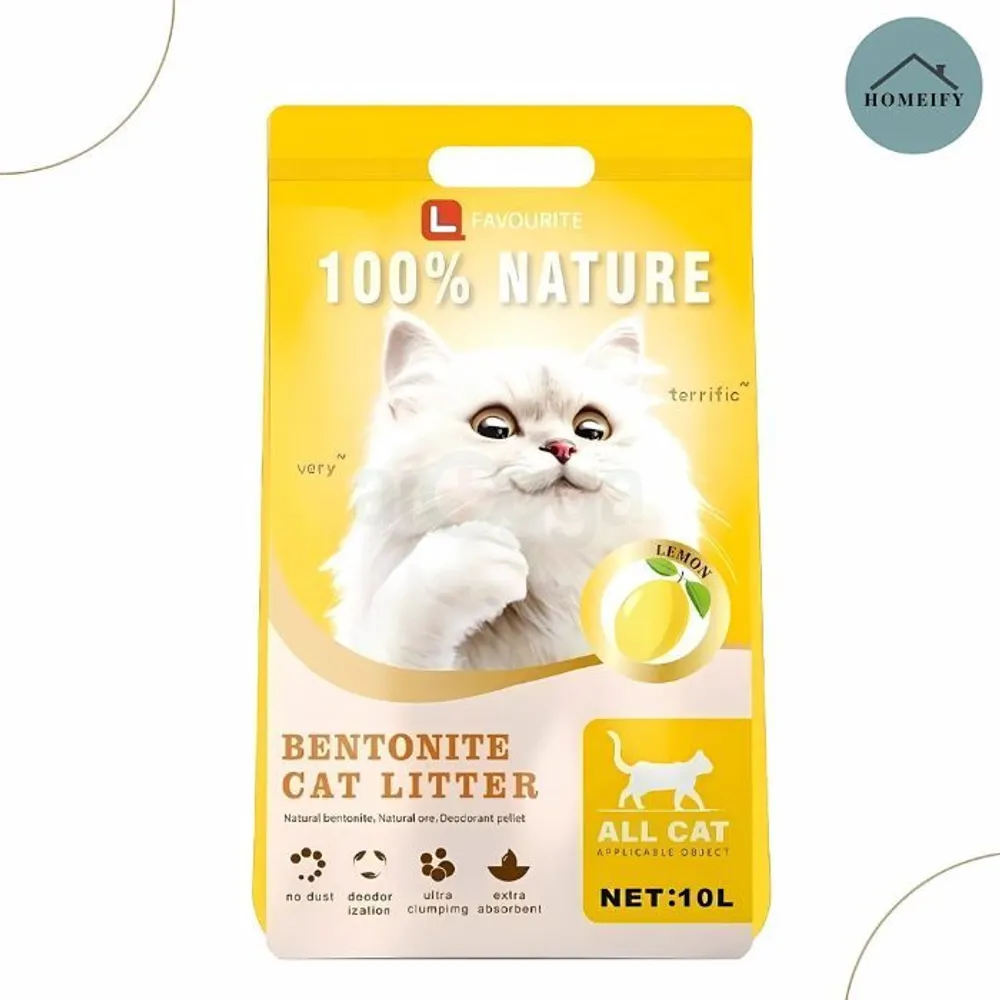 L Favourite Bentonite Cat Litter lemon 25L