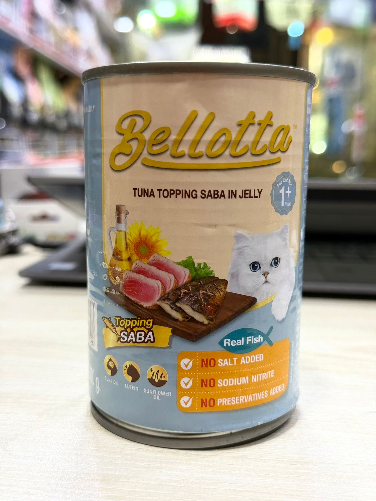 Bellotta Tuna Topping Saba in Jelly. 400gm Can